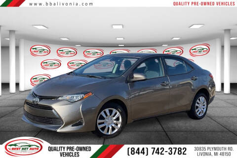 2018 Toyota Corolla for sale at Best Bet Auto in Livonia MI