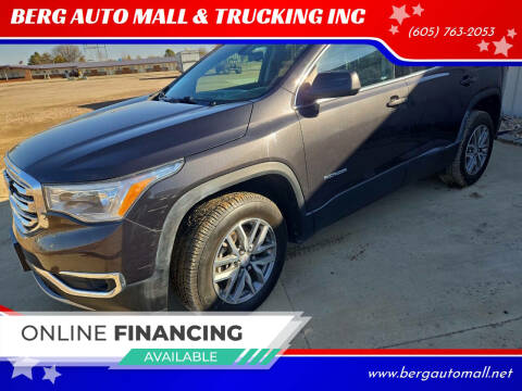 2017 GMC Acadia for sale at BERG AUTO MALL & TRUCKING INC in Beresford SD