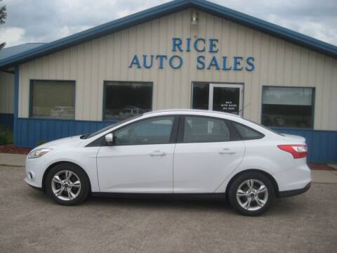 2013 Ford Focus for sale at Rice Auto Sales in Rice MN