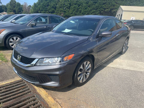 2015 Honda Accord for sale at Pinnacle Acceptance Corp. in Franklinton NC