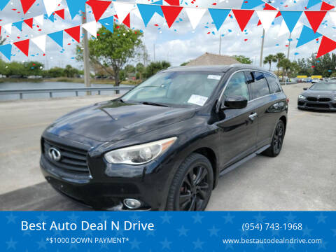 2013 Infiniti JX35 for sale at Best Auto Deal N Drive in Hollywood FL
