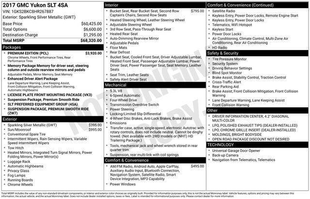 2017 GMC Yukon SLT