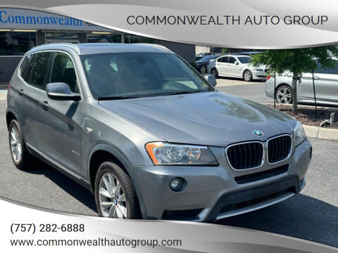 2013 BMW X3 for sale at Commonwealth Auto Group in Virginia Beach VA