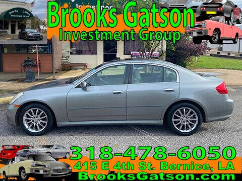 2006 Infiniti G35 for sale at Brooks Gatson Investment Group in Bernice LA