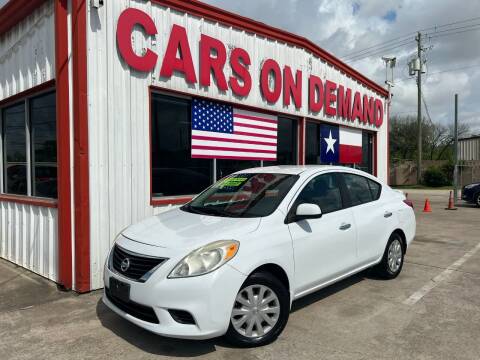 2013 Nissan Versa for sale at Cars On Demand 2 in Pasadena TX