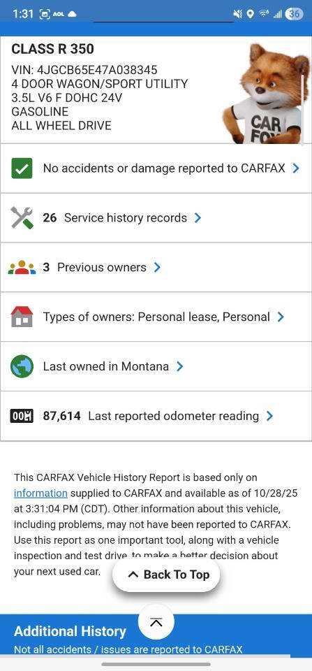 2007 Mercedes-Benz R-Class 61