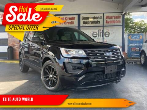 2016 Ford Explorer for sale at ELITE AUTO WORLD in Fort Lauderdale FL