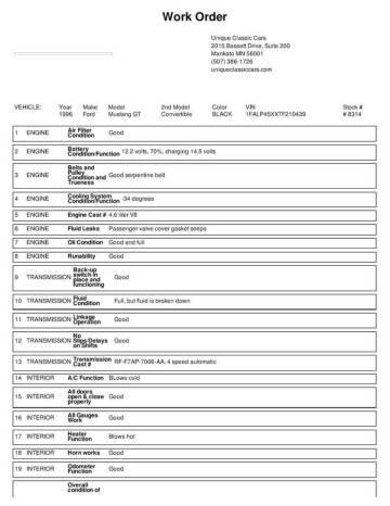 1996 Ford Mustang GT