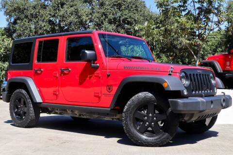 2017 Jeep Wrangler Unlimited for sale at SELECT JEEPS INC in League City TX
