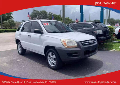 2007 Kia Sportage for sale at AUTO PROVIDER in Fort Lauderdale FL