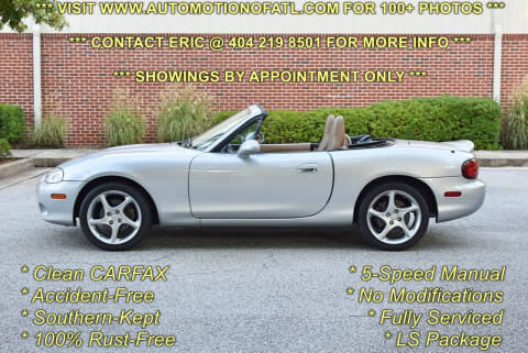 2001 Mazda MX-5 Miata for sale at Automotion Of Atlanta in Conyers GA