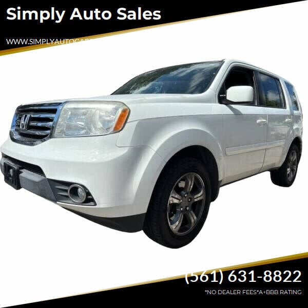 2015 Honda Pilot for sale at Simply Auto Sales in Palm Beach Gardens FL