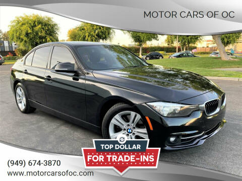 2016 BMW 3 Series for sale at Motor Cars of OC in Costa Mesa CA