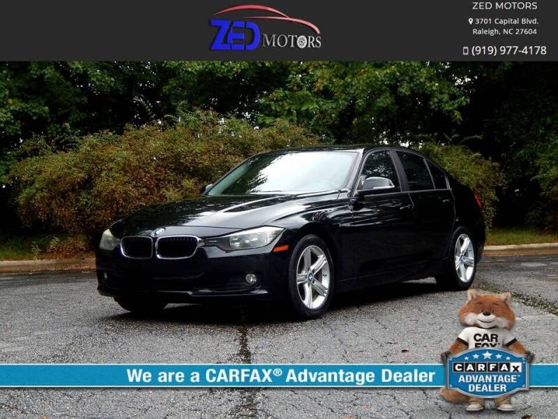 2015 BMW 3 Series for sale at Zed Motors in Raleigh NC