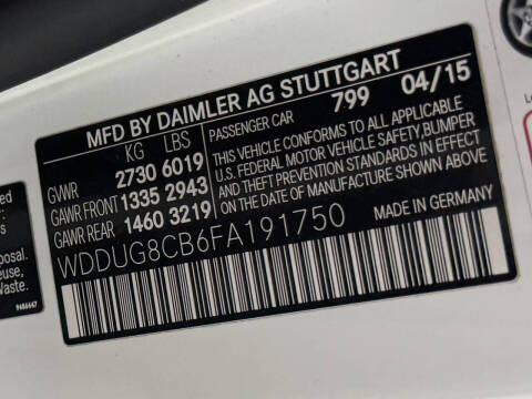 2015 Mercedes-Benz S-Class S 550