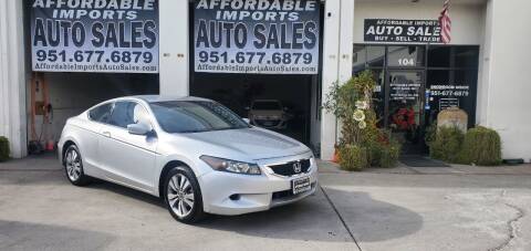 2009 Honda Accord for sale at Affordable Imports Auto Sales in Murrieta CA