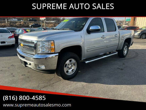 2012 Chevrolet Silverado 1500 for sale at SUPREME AUTO SALES in Grandview MO