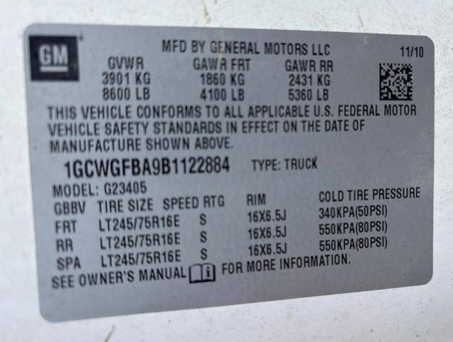 2011 Chevrolet Express 2500