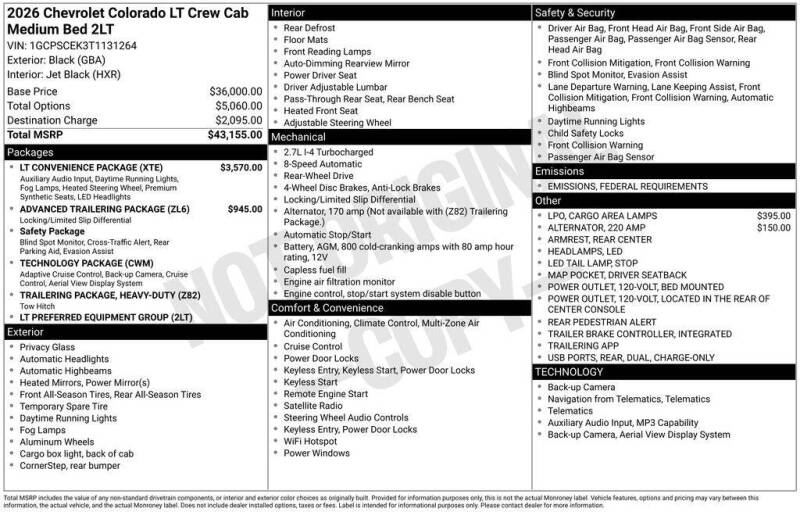 2026 Chevrolet Colorado LT