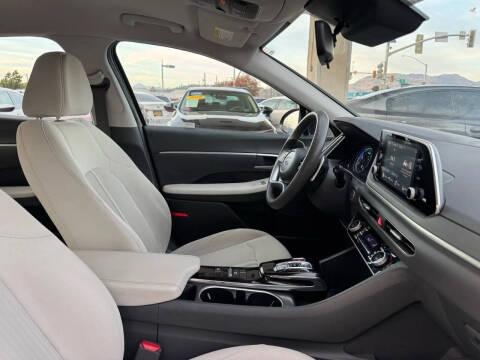 2021 Hyundai Sonata Hybrid Blue