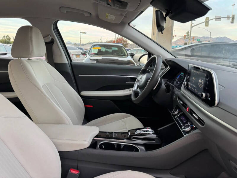 2021 Hyundai Sonata Hybrid Blue