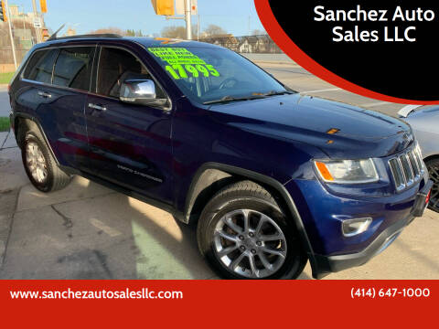 2014 Jeep Grand Cherokee for sale at Sanchez Auto Sales LLC in Milwaukee WI