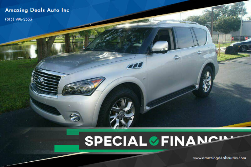 2014 Infiniti QX80 for sale at Amazing Deals Auto Inc in Land O Lakes FL