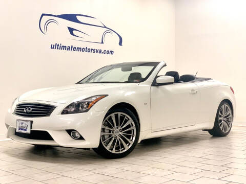 2015 Infiniti Q60 Convertible for sale at ULTIMATE MOTORS in Midlothian VA