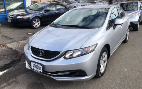 2013 Honda Civic for sale at DEALS ON WHEELS in Newark NJ