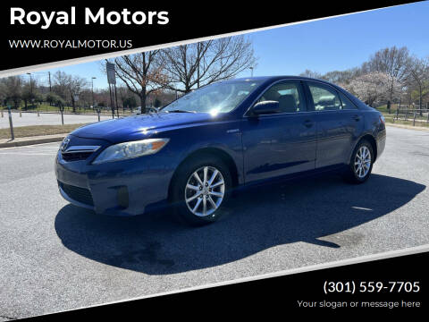2010 Toyota Camry Hybrid for sale at Royal Motors in Hyattsville MD