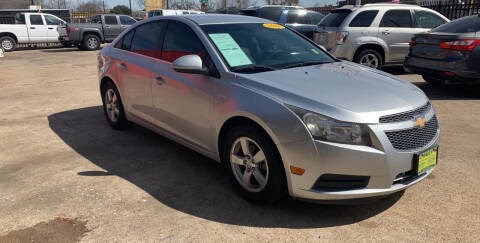 2012 Chevrolet Cruze for sale at JORGE'S MECHANIC SHOP & AUTO SALES in Houston TX