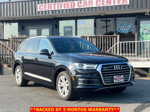 2018 Audi Q7 for sale at CERTIFIED CAR CENTER in Fairfax VA