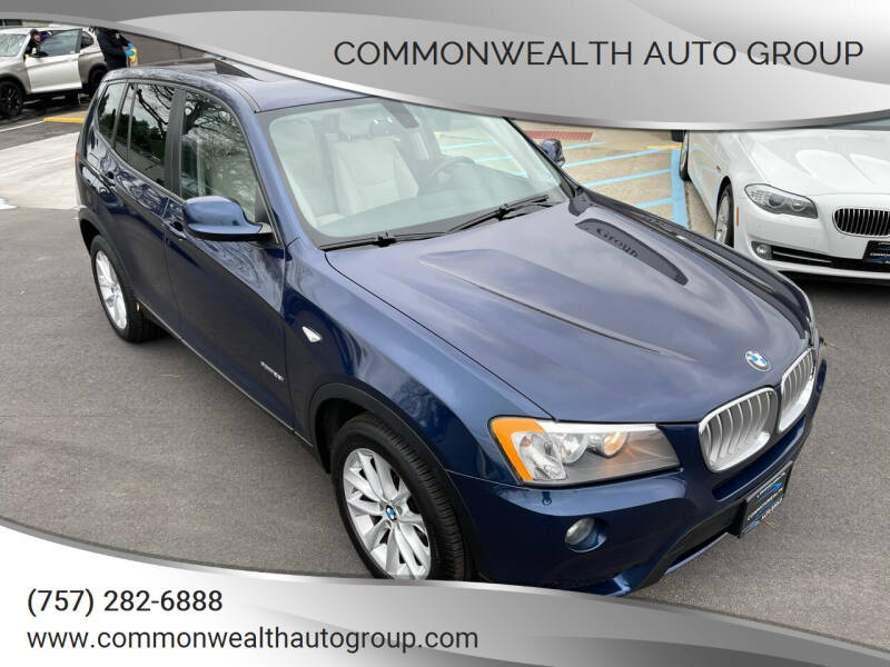2013 BMW X3 for sale at Commonwealth Auto Group in Virginia Beach VA