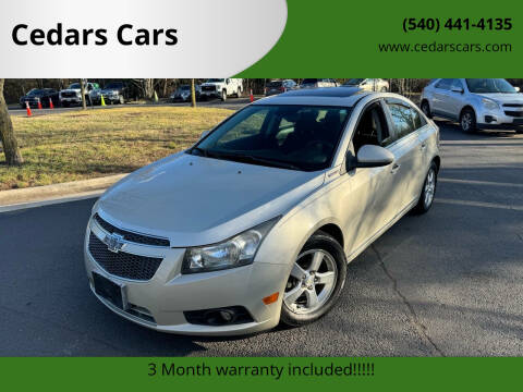 2014 Chevrolet Cruze for sale at Cedars Cars in Chantilly VA