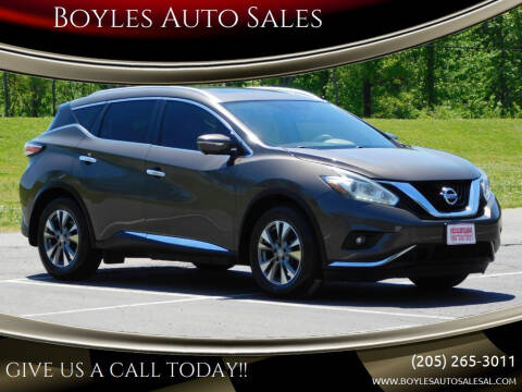 2015 Nissan Murano for sale at Boyles Auto Sales in Jasper AL