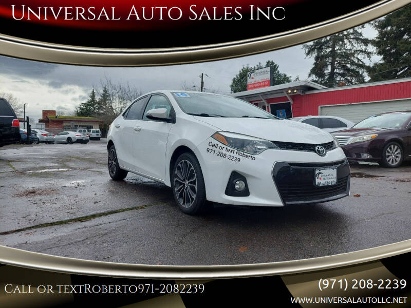 2014 Toyota Corolla for sale at Universal Auto Sales Inc in Salem OR