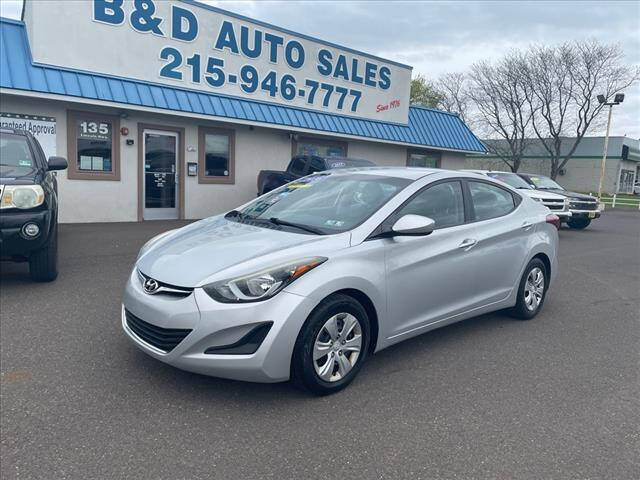 2016 Hyundai Elantra for sale at B & D Auto Sales Inc. in Fairless Hills PA
