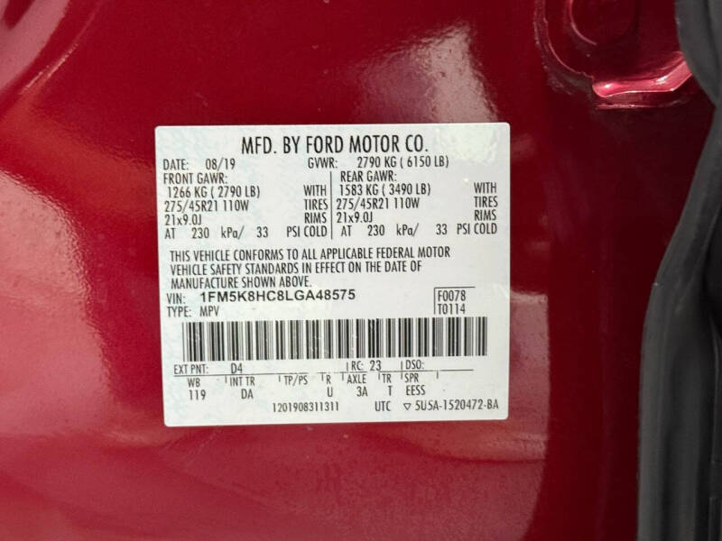 2020 Ford Explorer Platinum