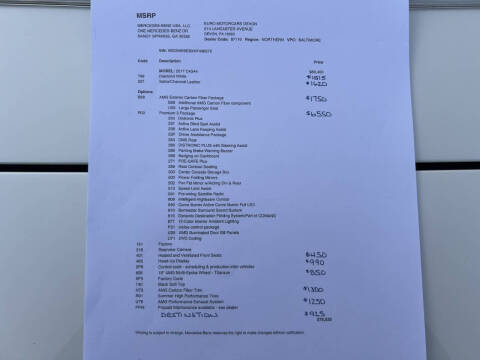 2017 Mercedes-Benz C-Class AMG C 43