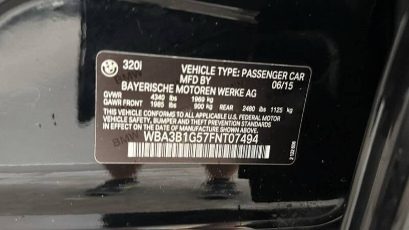 2015 BMW 3 Series 320i