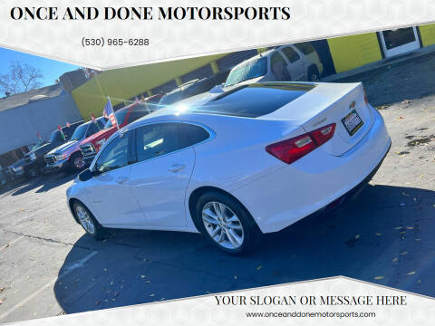 2018 Chevrolet Malibu for sale at Once and Done Motorsports in Chico CA