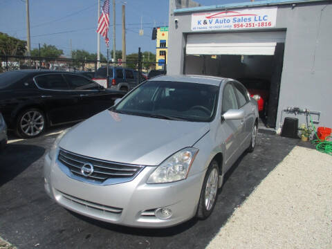 2012 Nissan Altima for sale at K & V AUTO SALES LLC in Hollywood FL