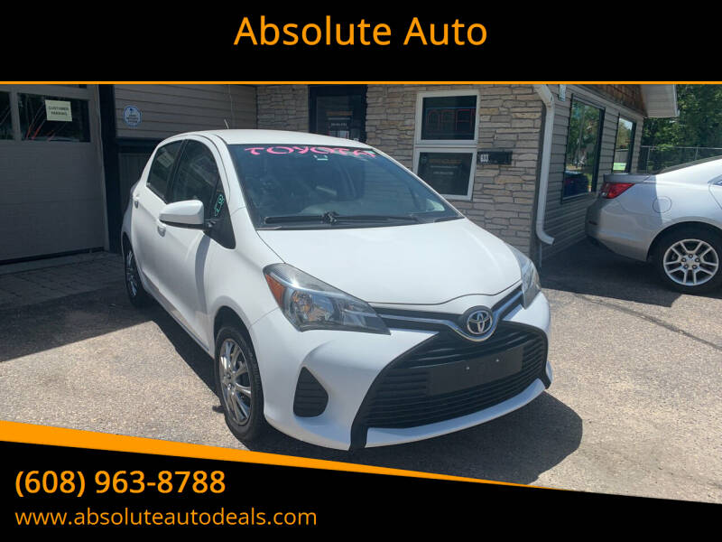 2015 Toyota Yaris for sale at Absolute Auto in Baraboo WI