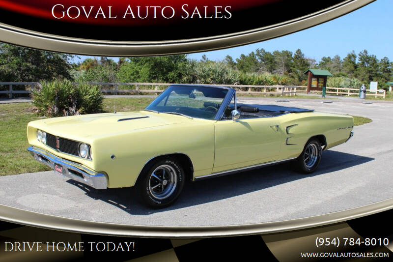 1968 Dodge Coronet for sale at Goval Auto Sales in Pompano Beach FL