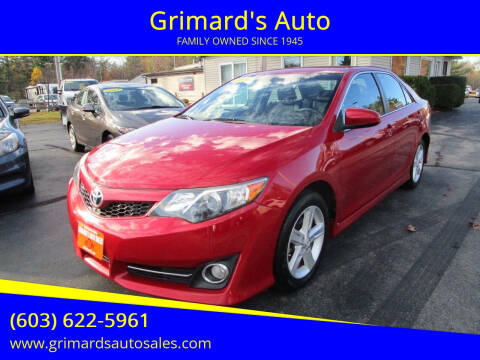 2014 Toyota Camry for sale at Grimard's Auto in Hooksett NH