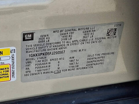 2015 GMC Acadia SLE-2