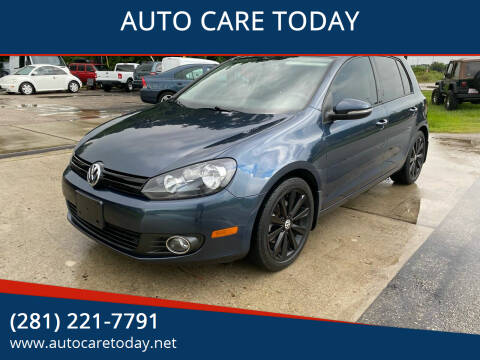 2012 Volkswagen Golf for sale at AUTO CARE TODAY in Spring TX