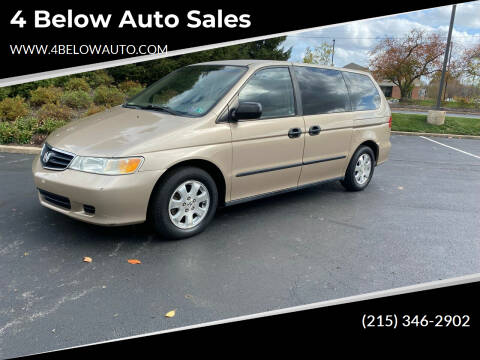 2001 Honda Odyssey for sale at 4 Below Auto Sales in Willow Grove PA