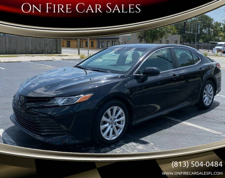 2018 Toyota Camry for sale at On Fire Car Sales in Tampa FL