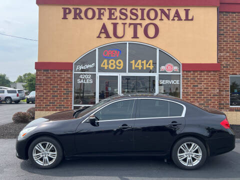 2012 Infiniti G37 Sedan for sale at Professional Auto Sales & Service in Fort Wayne IN
